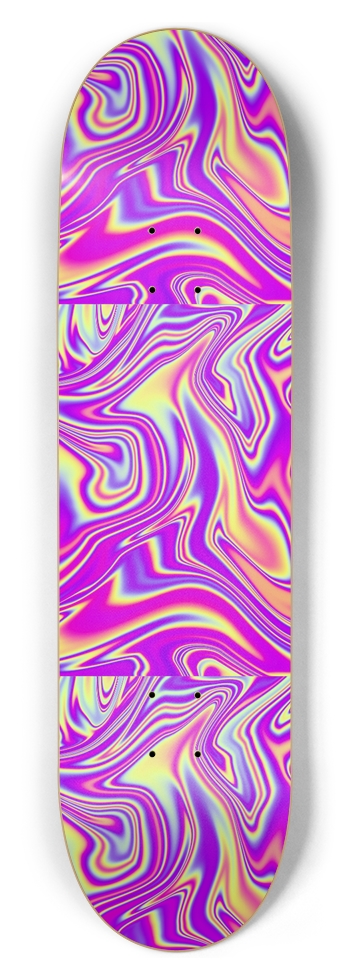 Purple Trippy Sk8  8-1/2 Skateboard Deck