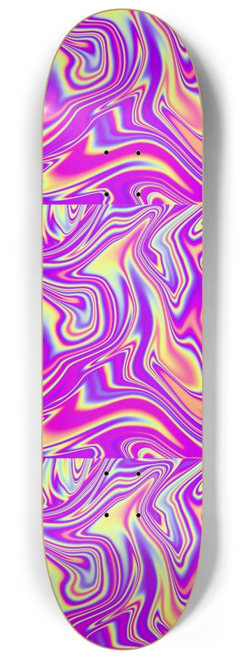 Purple Trippy Sk8  8-1/4 Skateboard Deck