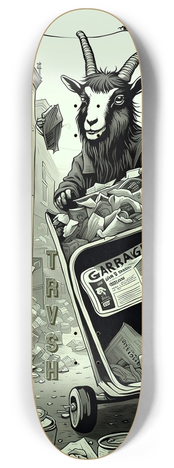 TRVSH X Goat’s Garbage Thrift Board 8 Inch Skateboard Deck