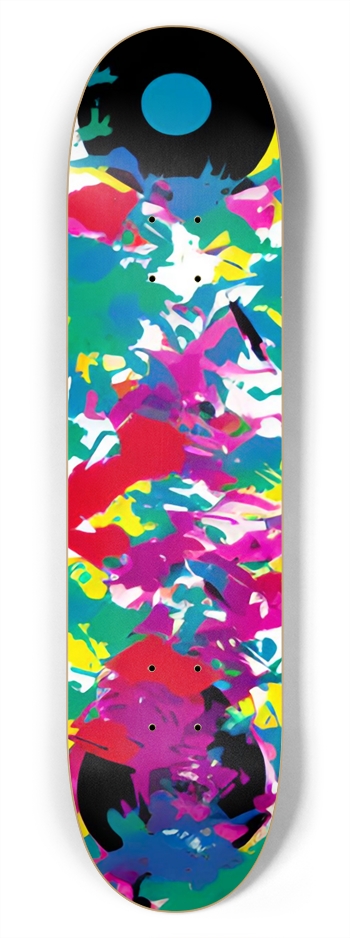 Burbank California POP 01 Graffiti Deck 7-3/4 Skateboard Deck