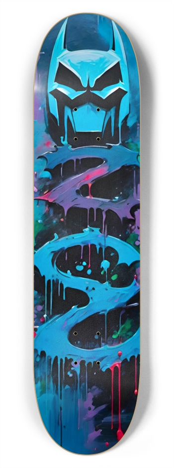 BATWISE BAMBOO Graffiti Knight Serpent 02 7-3/4 Skateboard Deck
