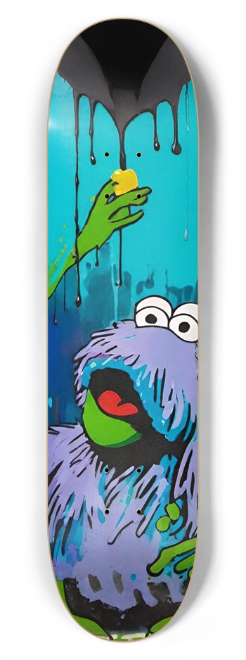 Anime Monkey Puppet Bum 01 7-3/4 Skateboard Deck