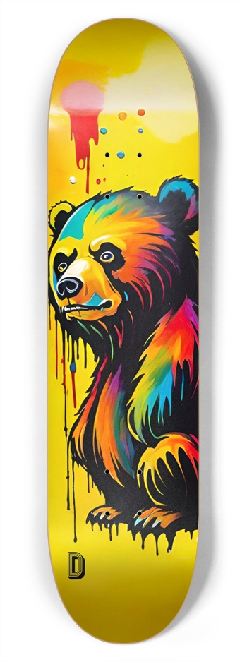 DEADMAN Bear Trap Deck 02 Graffiti Deck 7-3/4 Skateboard Deck