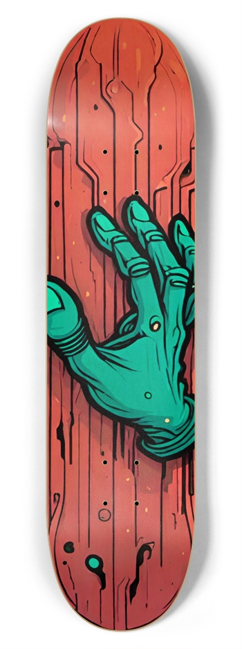 Anime Monkey Zombie Hand 01 7-3/4 Skateboard Deck