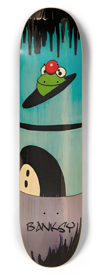 Banksy Deck Graffiti Kermit 01 7-3/4 Skateboard Deck