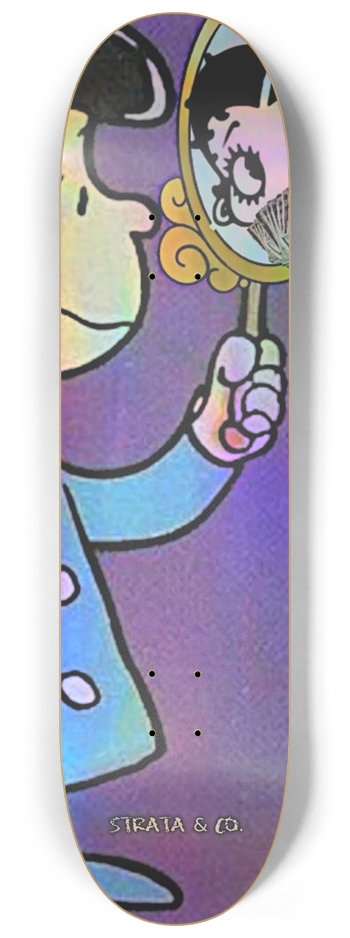 Strata & Co . Television Deck * Holo 8-1/4 Skateboard Deck
