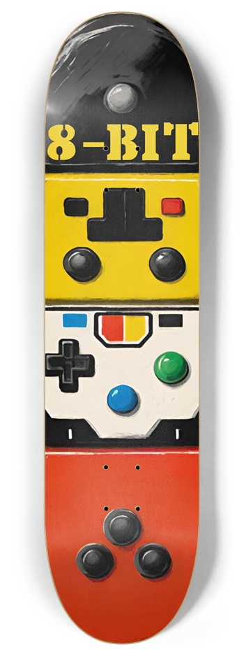 8-BIT ARCADE X 03 Controller 8 Inch Skateboard Deck