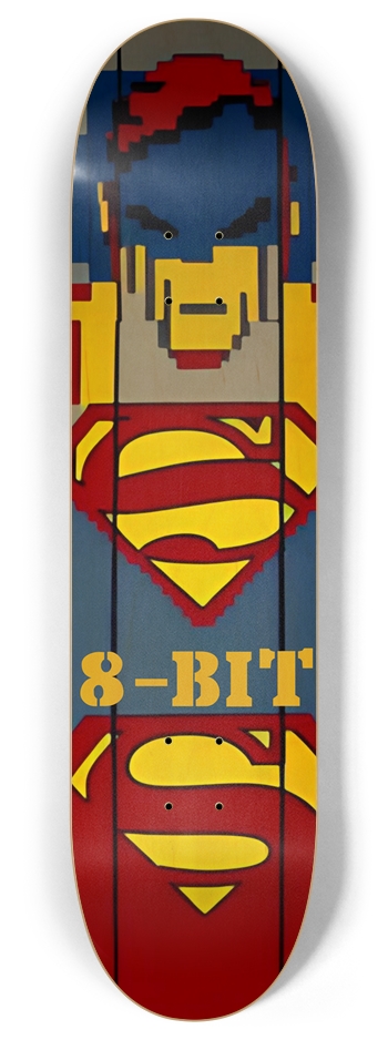 8-BIT ARCADE X Supes 01 8 Inch Skateboard Deck