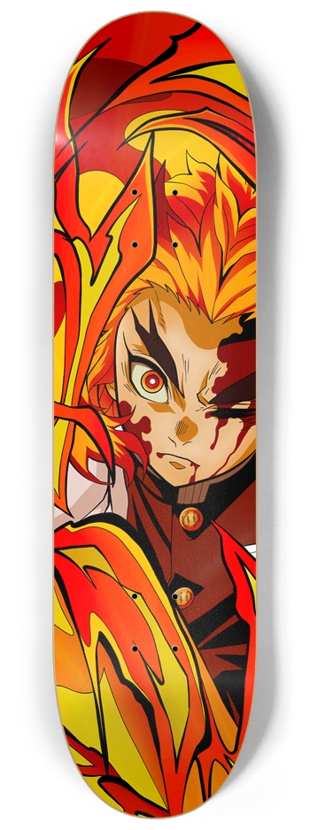 Rengoku - Demon Slayer 8-1/4 Skateboard Deck