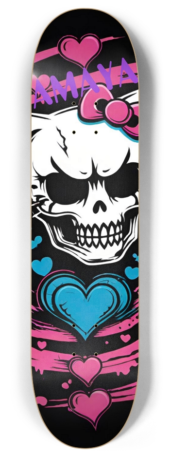 AMAYA Girl Kitty 03 8 Inch Skateboard Deck