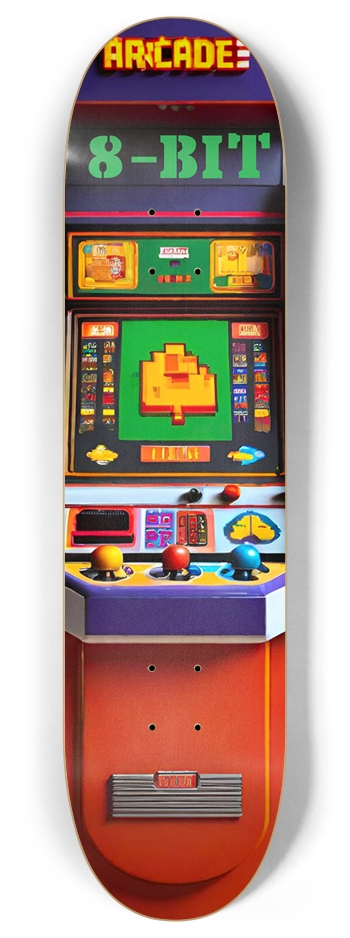 8-BIT ARCADE X 01 8 Inch Skateboard Deck