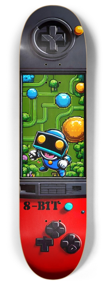 8-BIT ARCADE X 04 Controller 8 Inch Skateboard Deck