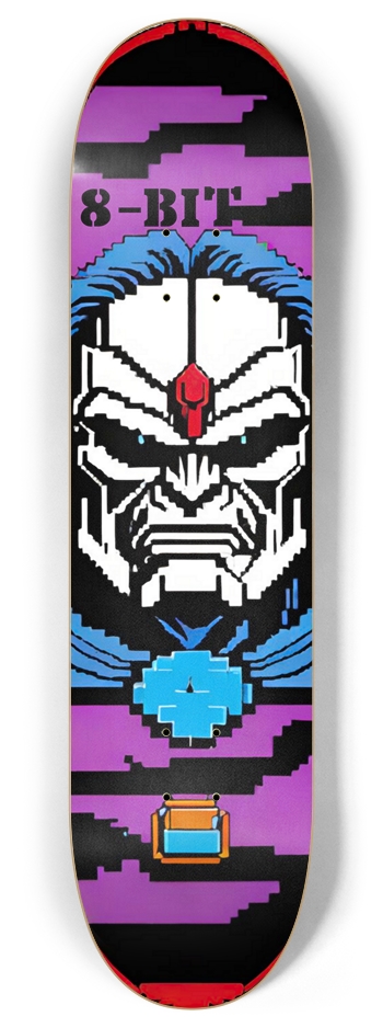 8-Bit Arcade Gamer Final Boss 01 8 Inch Skateboard Deck