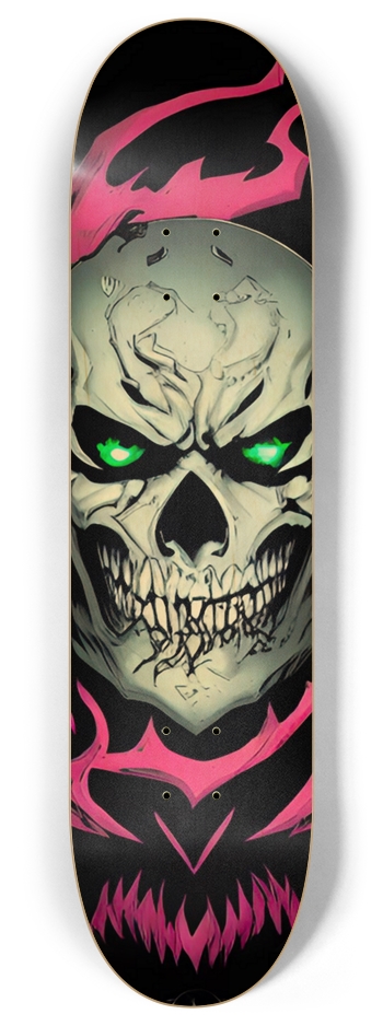 DEADMAN Skull 05 Airbrush Comic Deck 8 Inch Skateboard Deck