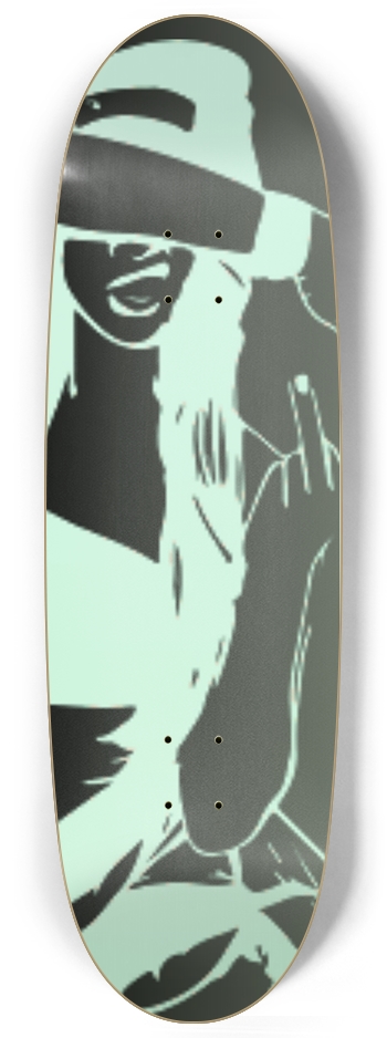Glow in the Dark Tuff Grl Nah Egg Shape Skateboard