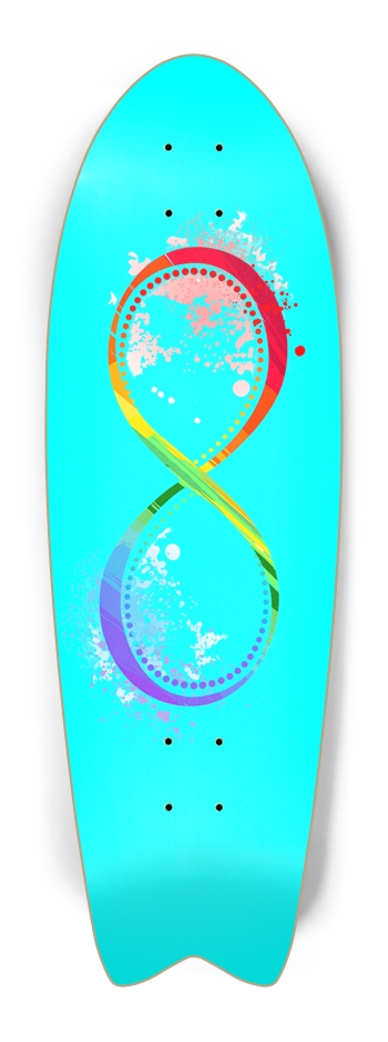Liquid Infinity Custom Fishtail Skateboard