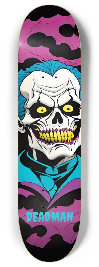 DEADMAN Ned Skull 01 Joker 8 Inch Skateboard Deck