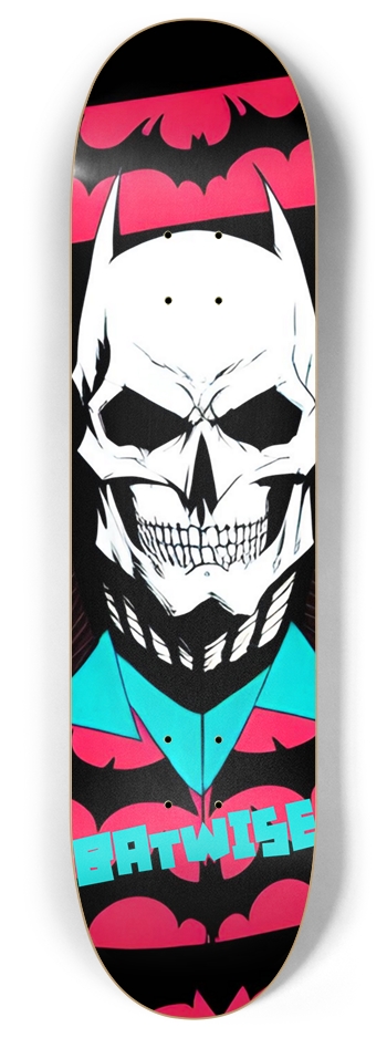 BATWISE BAMBOO Bat Skull 03 8 Inch Skateboard Deck