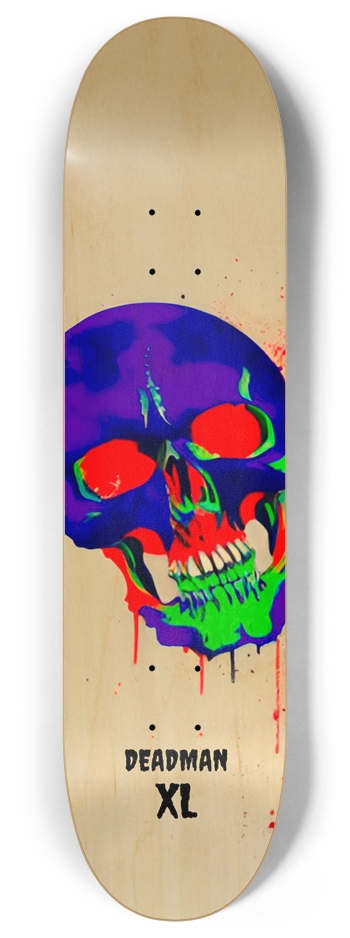 Deadman Neo Skull 01 8 Inch Skateboard Deck