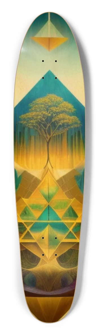 Sacred Geo Center Custom Longboard Longboard Shape