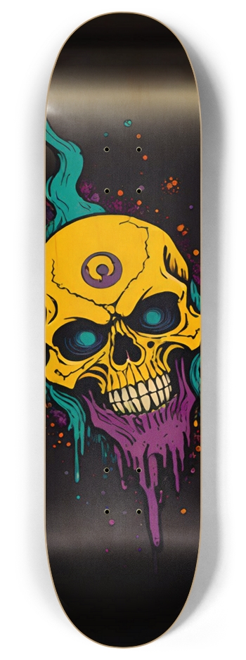 Deadman Skeletor Cosmic Burn 03 8 Inch Skateboard Deck