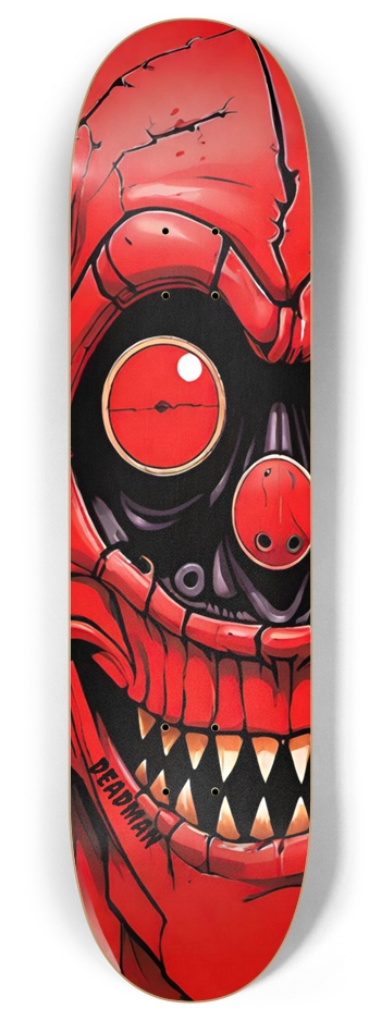 Deadman Red Skull 01 8 Inch Skateboard Deck