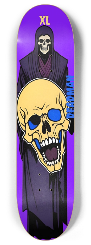 Deadman Skeletor Reaper Burn 01 8 Inch Skateboard Deck