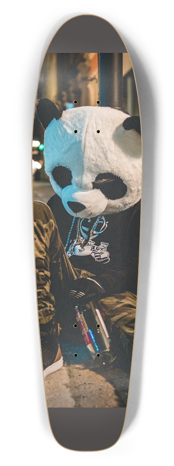 Panda Nap BottleTail Custom Skateboard Bottle Tail
