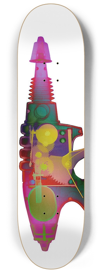 Colorful X-ray Raygun 8-1/4 Skateboard Deck