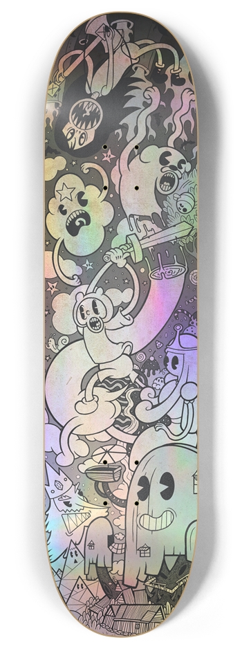 What time is it? (Holo) 8 Inch Skateboard Deck
