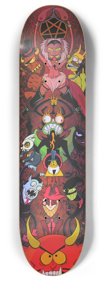 Hellboard (Holo) 8 Inch Skateboard Deck