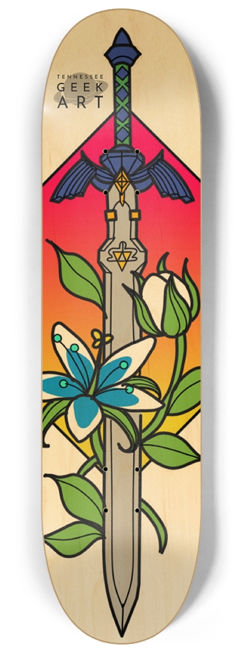 Master Sword 8-1/4 Skateboard Deck