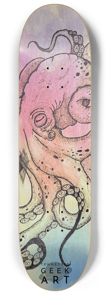 Octopus  8-1/4 Skateboard Deck