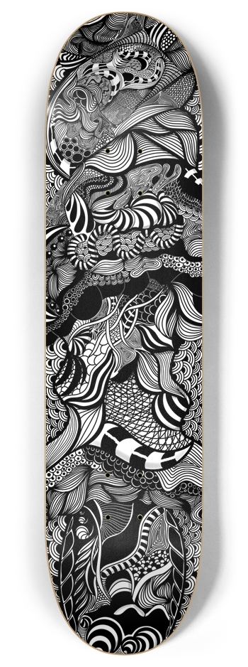 Zen Waves Skateboard 8 Inch Skateboard Deck