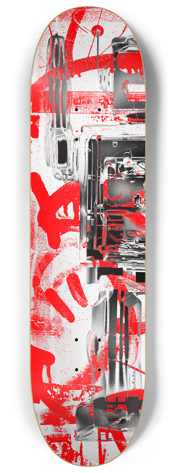 Robot Graffiti Duo #4 #1 8-1/4 Skateboard Deck