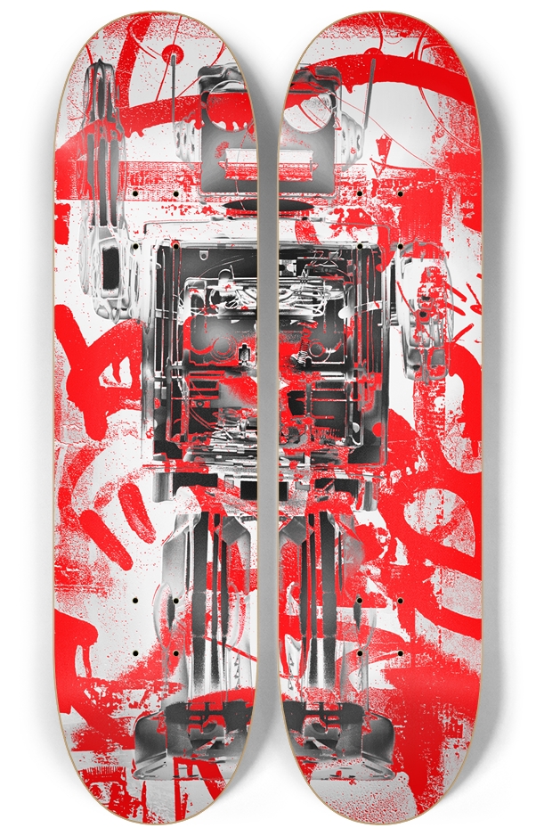Robot Graffiti Duo #4 2 Deck Wall Series