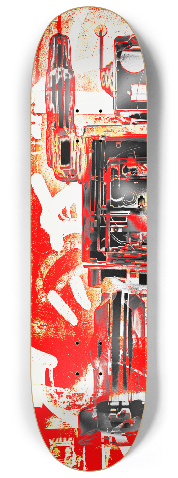 Robot Graffiti Duo #1 #1 8-1/4 Skateboard Deck