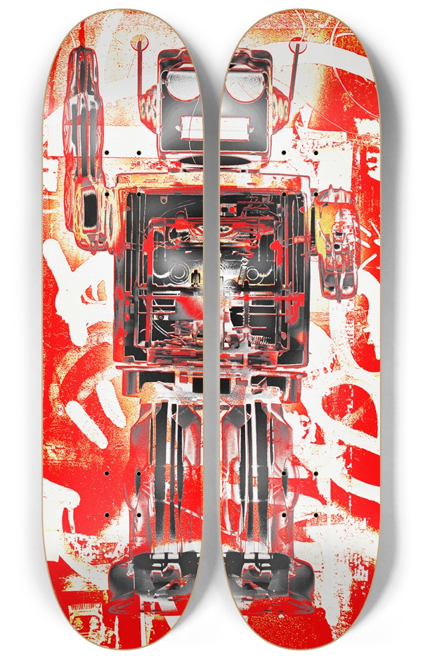 Robot Graffiti Duo #1 2 Deck Wall Series