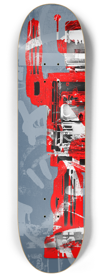 Robot Graffiti Duo #3 #1 8-1/4 Skateboard Deck