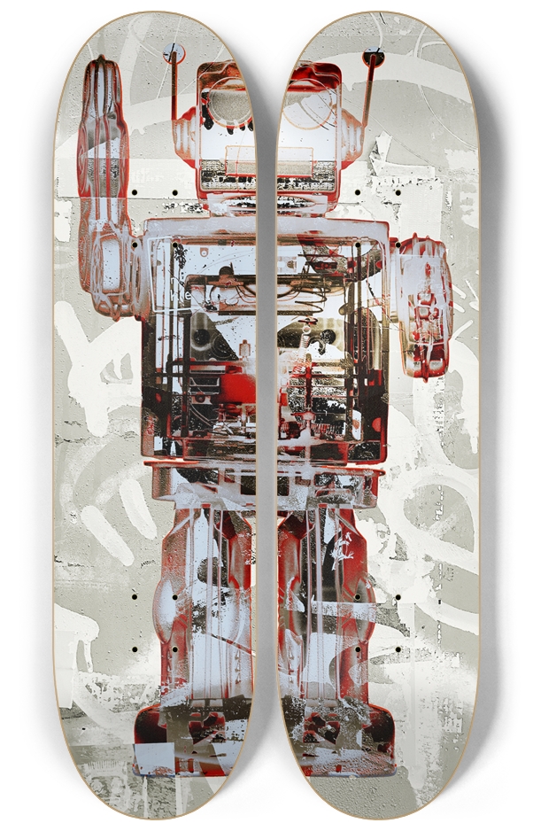 Robot Graffiti Duo #2 2 Deck Wall Series