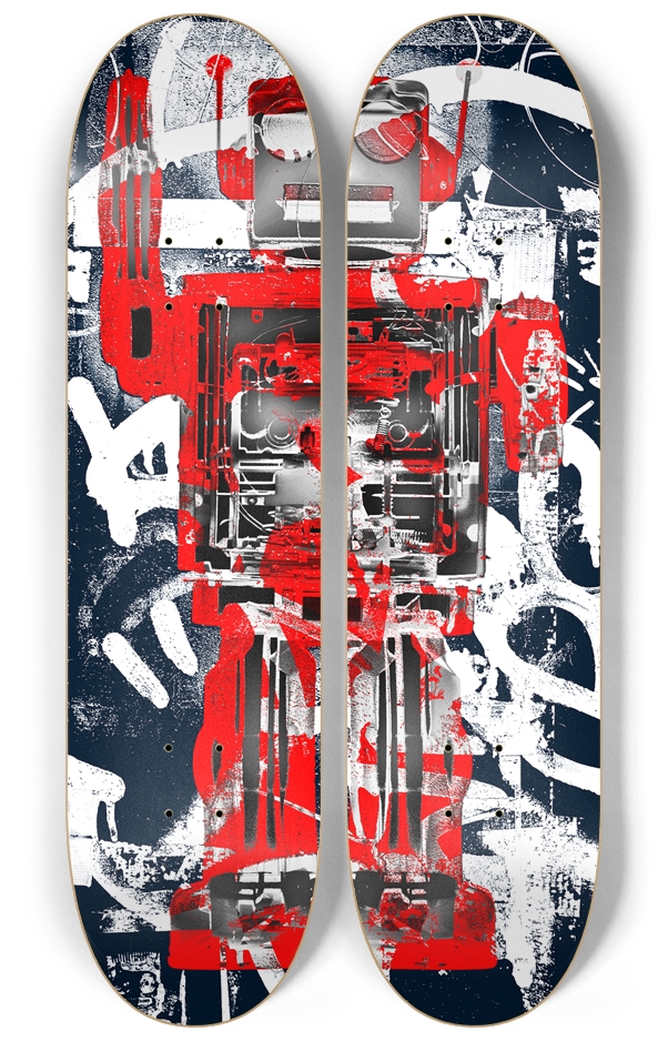Robot Graffiti Duo #7 2 Deck Wall Series
