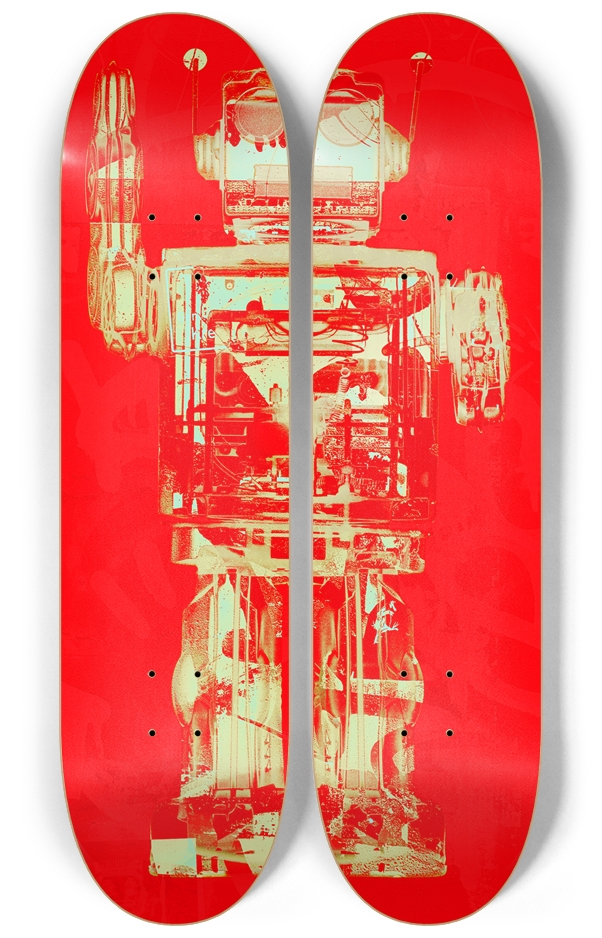 Robot Graffiti Duo #6 2 Deck Wall Series
