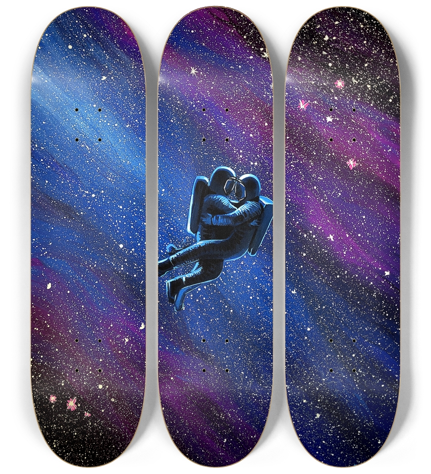 Love - triptych 3 Deck Wall Series