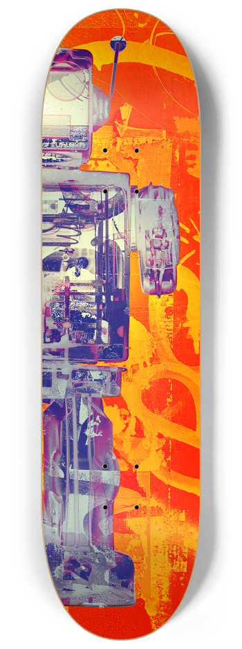 Robot Graffiti Duo #8 #2 8-1/4 Skateboard Deck