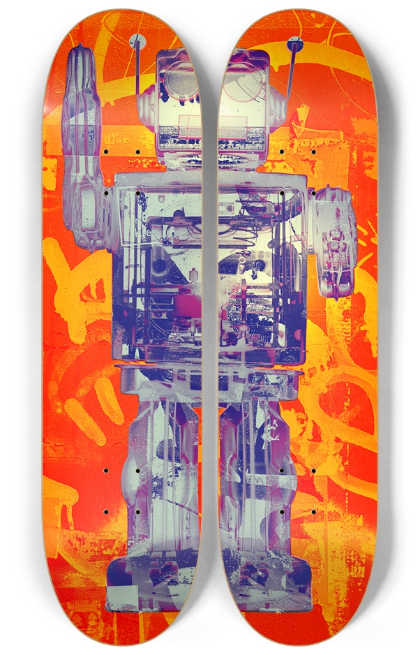 Robot Graffiti Duo #8 2 Deck Wall Series