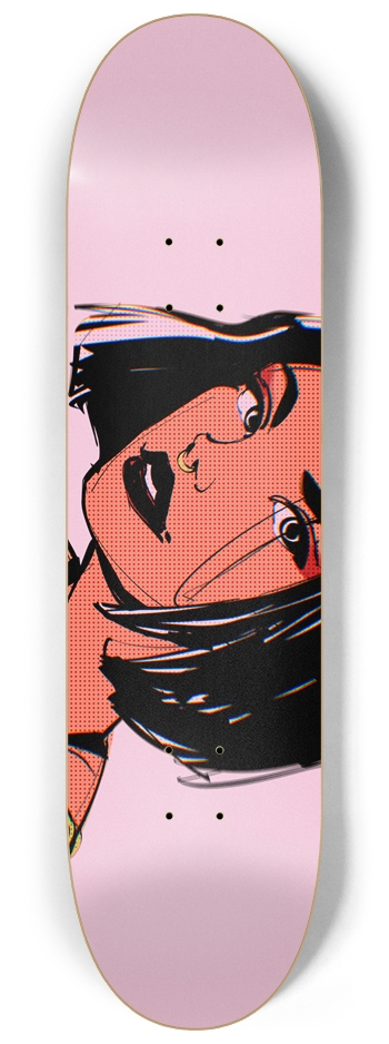 GIRL IN GREEN 8-1/4 Skateboard Deck
