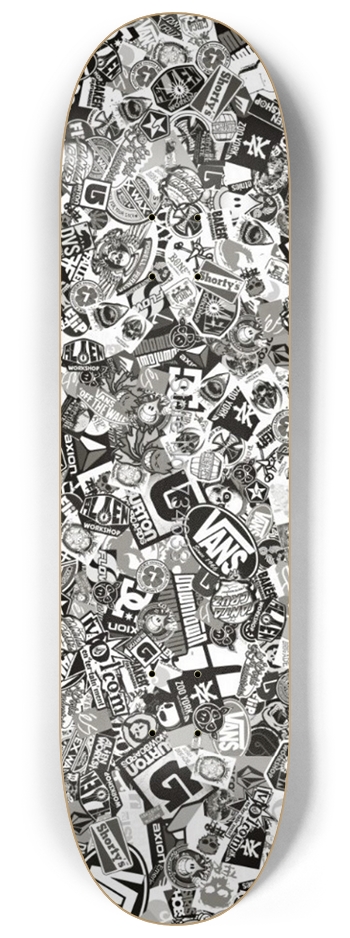 Stickerbomb 8-1/4 Skateboard Deck