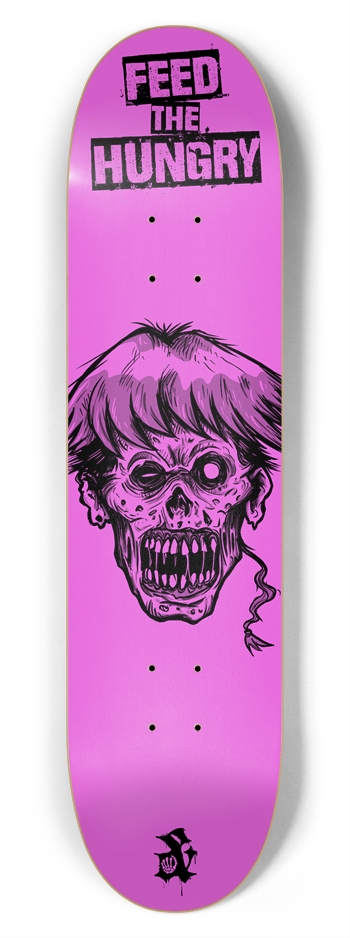 Feed the hungry 7-3/4 Skateboard Deck