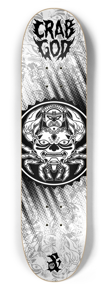 Crab God 7-5/8 Skateboard Deck