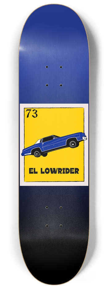 El Lowrider Loteria Skateboard Monte Carlo Board 8-1/4 Skateboard Deck